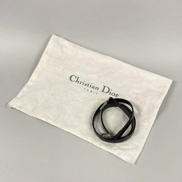 DIOR/ChristianDior Cannage Stitch-Black Nylon PatentLeather Tote Bag 606-072125 - Picture 14 of 14